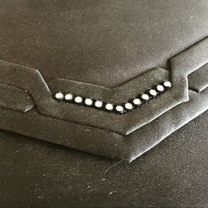 Glam black clutch rhinestone vintage Carla marchi